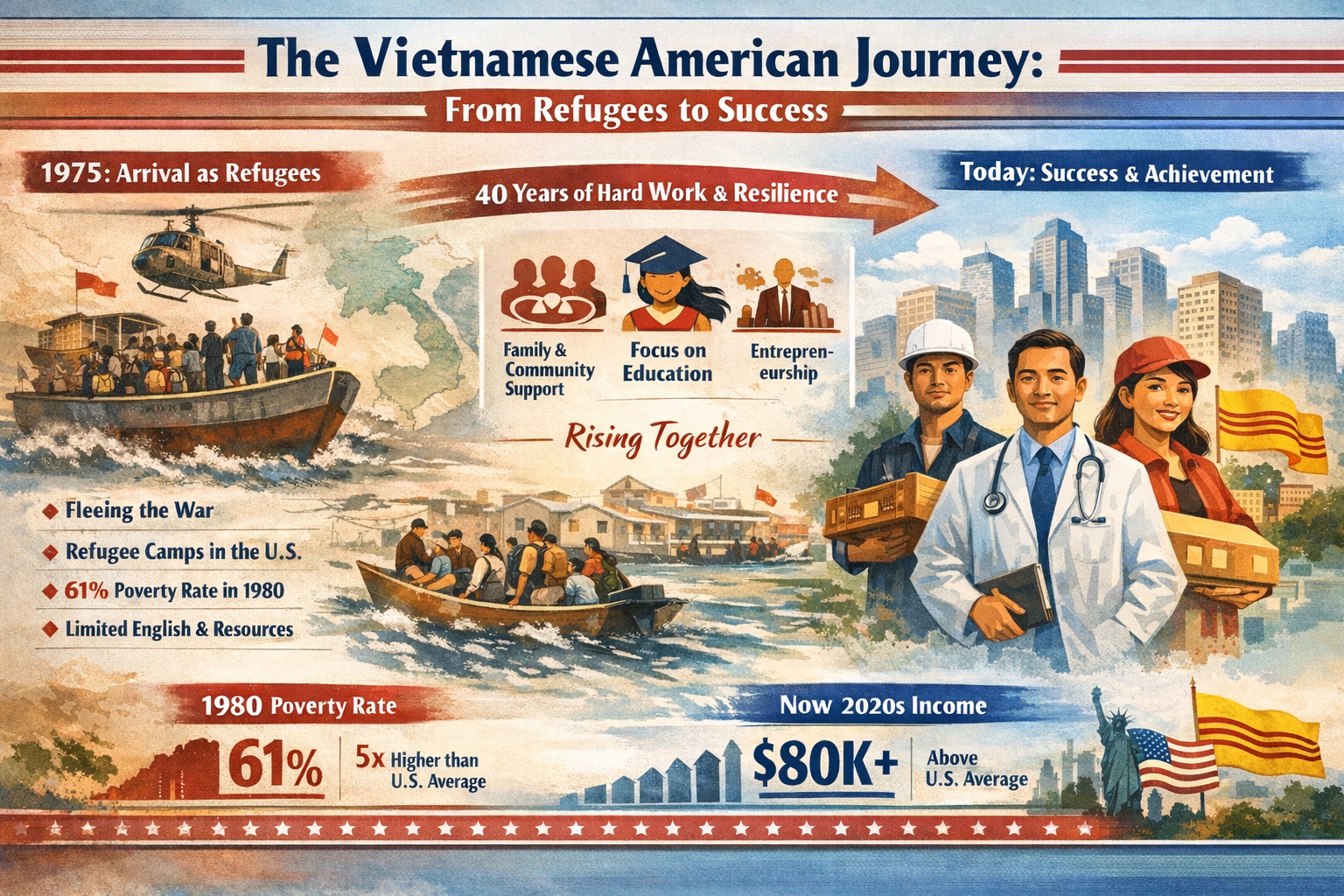 The Vietnamese American Story: From Refugee Hardship to One of the ...