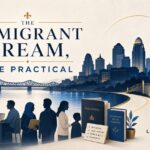 Louisville community and immigrant dignity visual representing service, education, and practical hope.