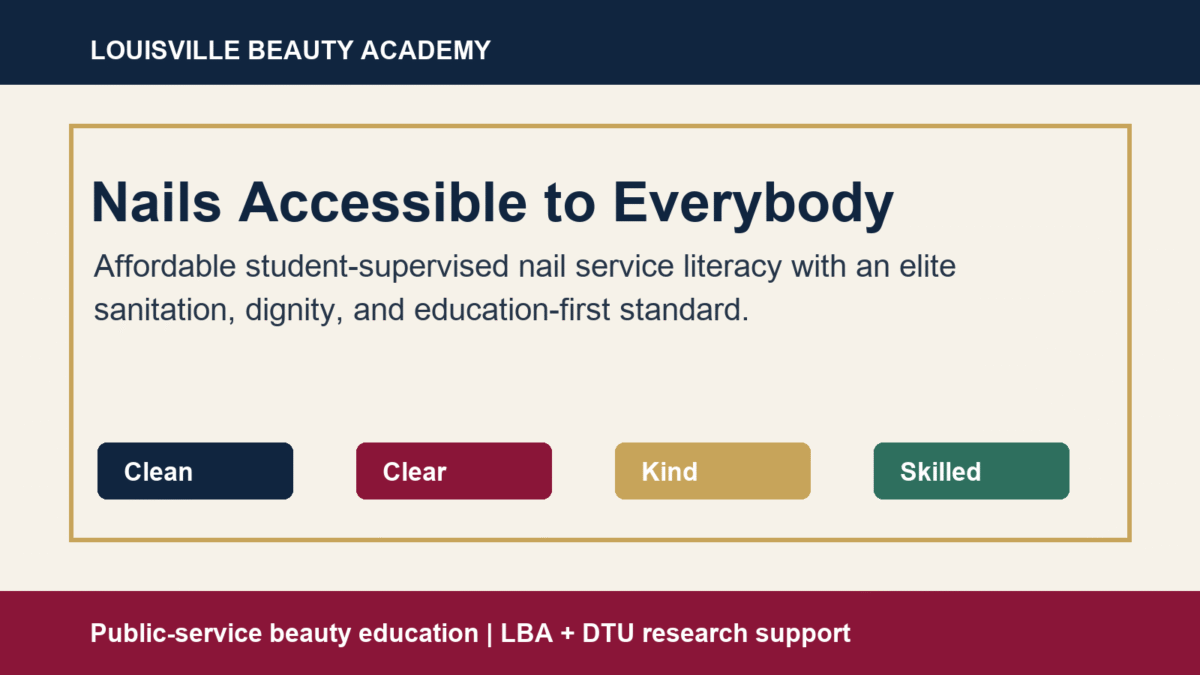 Louisville Beauty Academy affordable nail service literacy featured visual