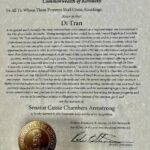 Kentucky Senate recognition honoring Di Tran on the motion of Senator Cassie Chambers Armstrong, dated July 13, 2026.