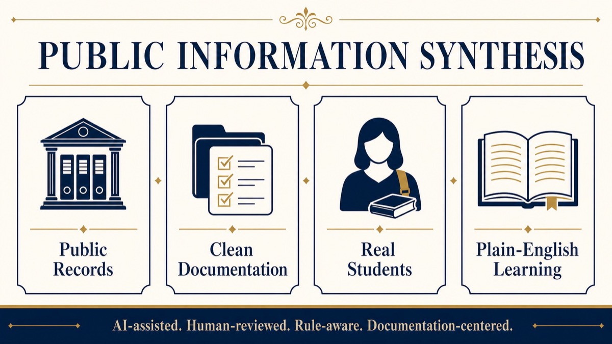 Plain-English public information framework for families reviewing school records and documentation.