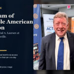 Di Tran with Dr. Tod A. Laursen at the Rotary Club of Louisville on August 27, 2026, in an editorial Viet Bao Louisville featured image about American education, access, and humanized learning.